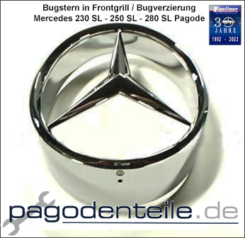 Stern Bugverzierung Grillstern Mercedes Pagode